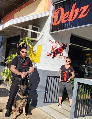 Secure 9K Solutions security guard and security dog
