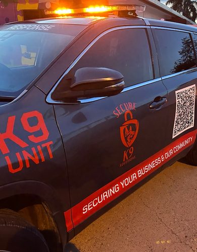 Secure K9 Solutions security car